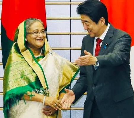 জাপানের সাবেক প্রধানমন্ত্রী শিনজো আবের মৃত্যুতে প্রধানমন্ত্রী শেখ হাসিনার শোক