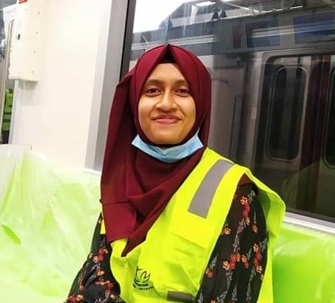 ঢাকা মেট্রোরেলে প্রথম ট্রেন চালক মরিয়ম আফিজা