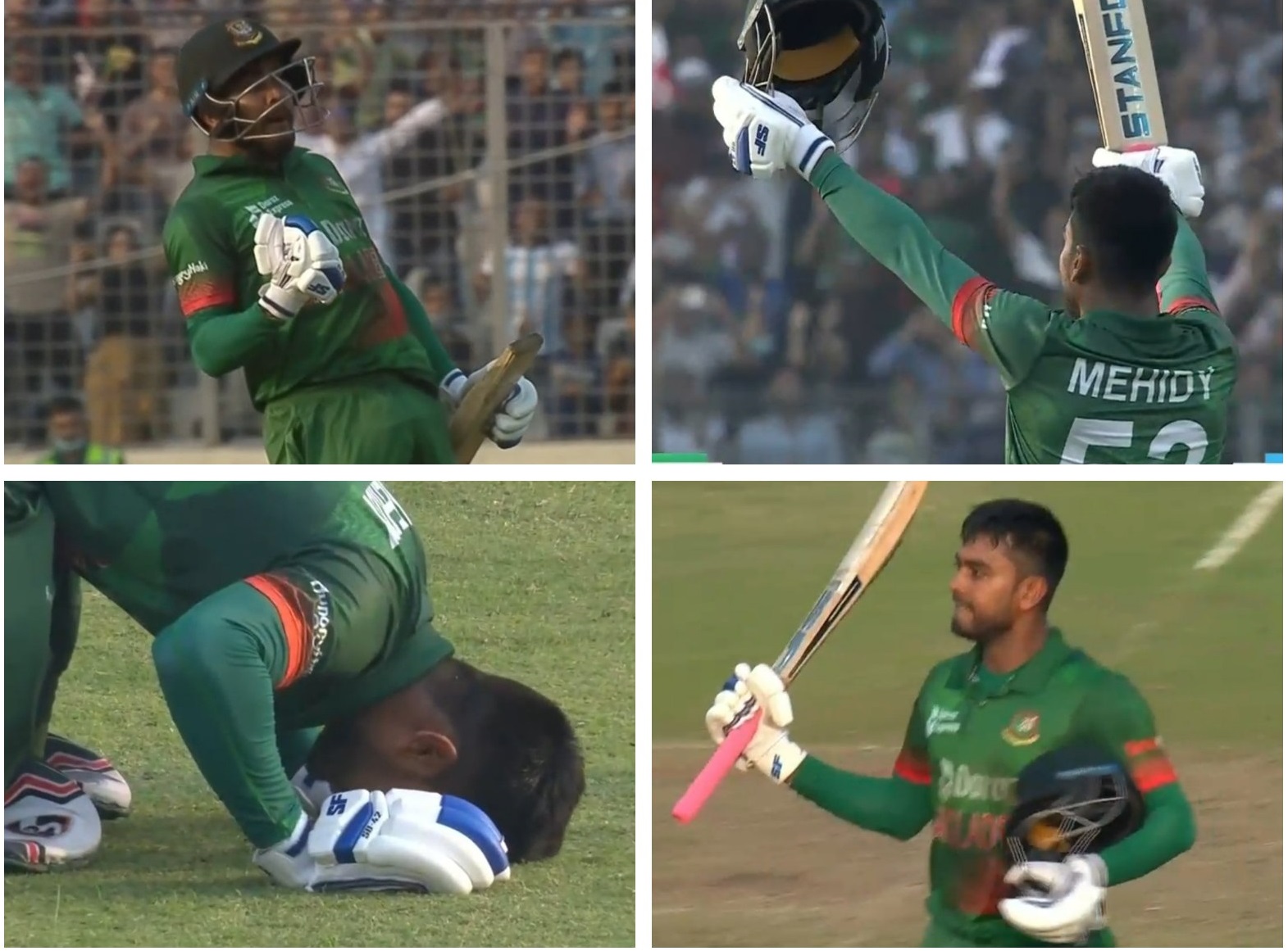 ক্যারিয়ারের প্রথম ওয়ানডে সেঞ্চুরি করে ভারতকে ডোবাচ্ছেন মিরাজ