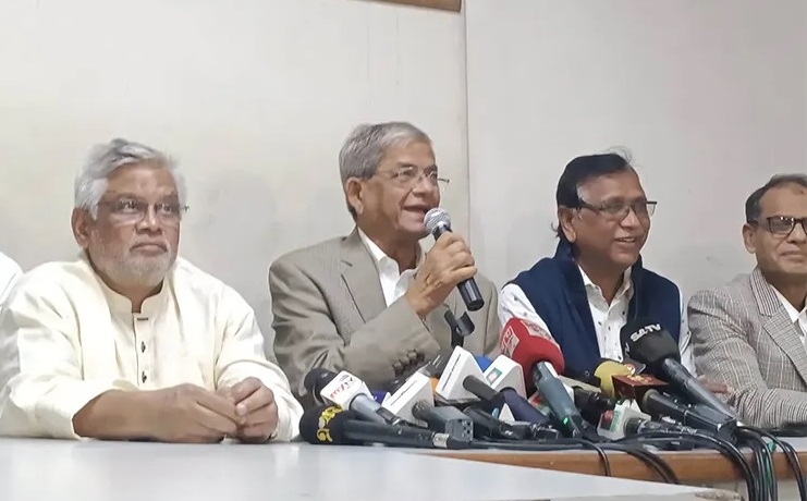 ঢাকায় চারদিনের পদযাত্রার ঘোষণা বিএনপির