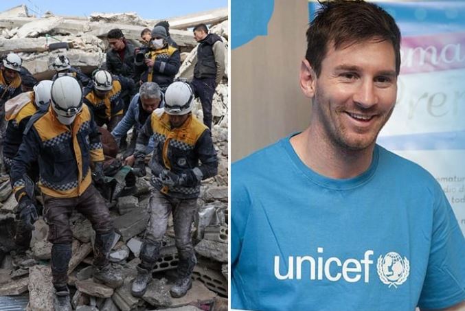 তুরস্ক-সিরিয়ায় ক্ষতিগ্রস্তদের সহায়তার আহ্বান মেসির