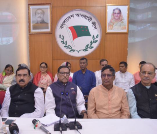 শেখ হাসিনার সঙ্গে আগামী নির্বাচনে পারবে না জেনেই বিএনপি যড়যন্ত্র করছে - ওবায়দুল কাদের