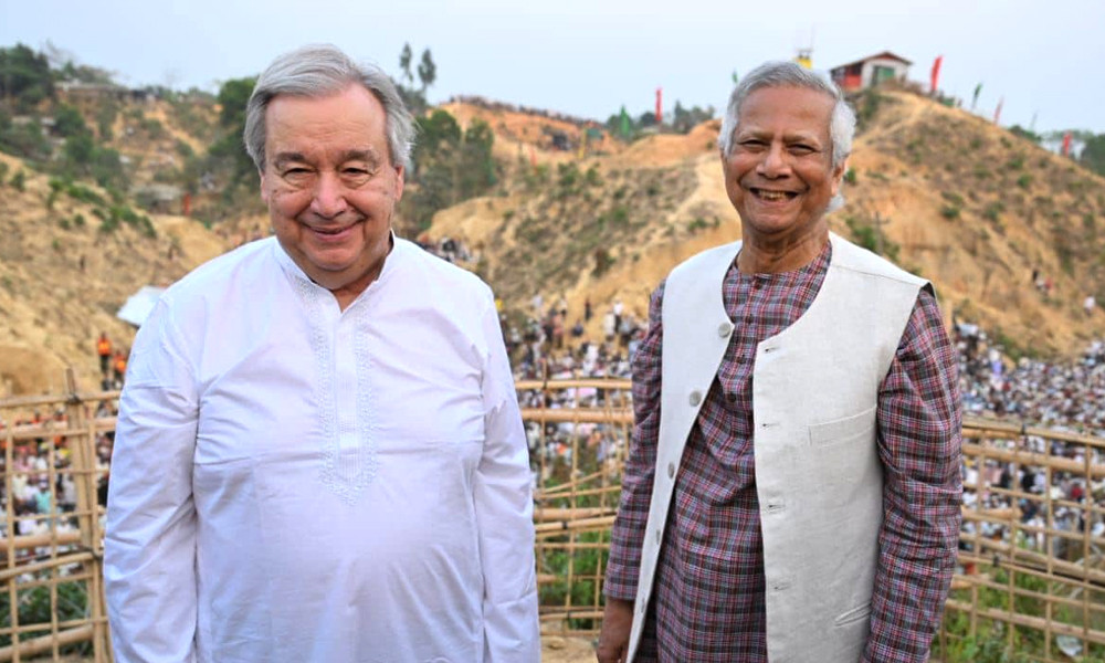 ঢাকা ছাড়ার আগে প্রধান উপদেষ্টাকে ফোনে যা জানালেন জাতিসংঘ মহাসচিব