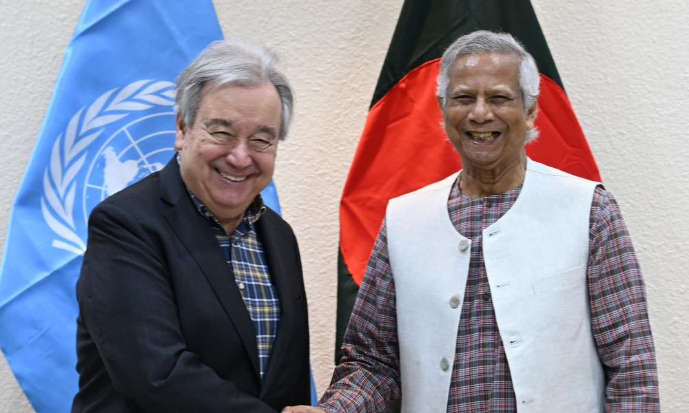 বাংলাদেশের সংস্কারে পাশে থাকার আশ্বাস দিলেন গুতেরেস