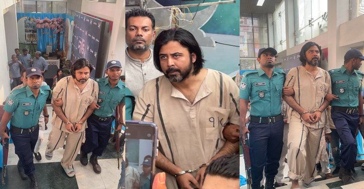 পুলিশের গাড়ি থেকে কয়েদির পোশাকে নেমে চমক দিলেন নিশো