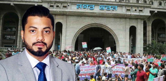 ইশরাককে মেয়রের দায়িত্ব বুঝিয়ে দেওয়ার দাবিতে নগর ভবনে দ্বিতীয় দিনের বিক্ষোভ-potheprantore
